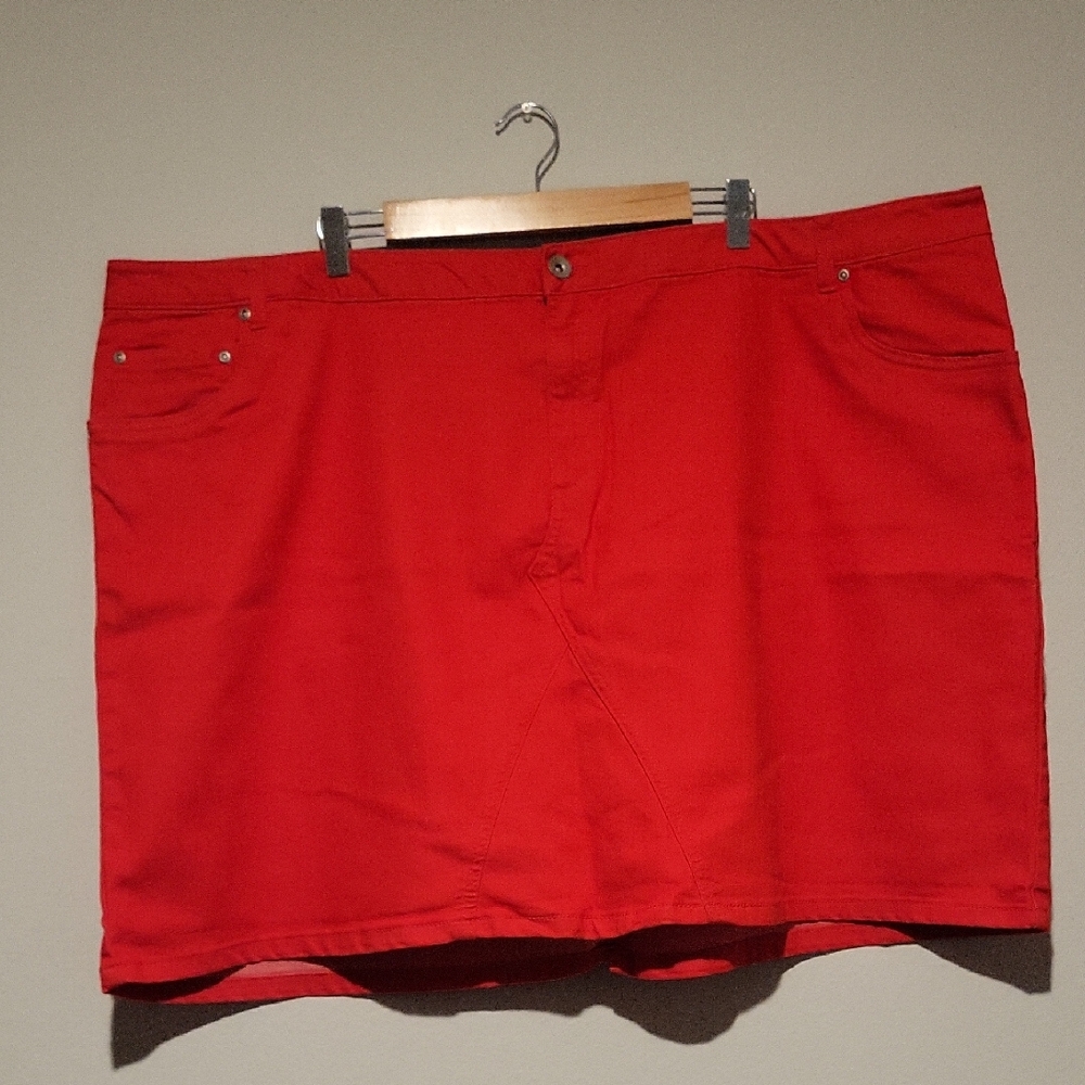 Jessica London Red Mini Skirt